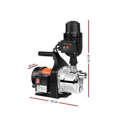Giantz Garden Water Pump High Pressure 800W Max. Tank Rain Farm Irrigation House Black.
