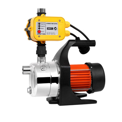 Giantz Garden Water Jet Pump High Pressure 800W Max. Tank Rain Farm Irrigation Yellow.