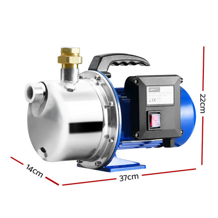 Giantz Garden Water Jet Pump High Pressure 1100W Tank Rain Farm Irrigation House.