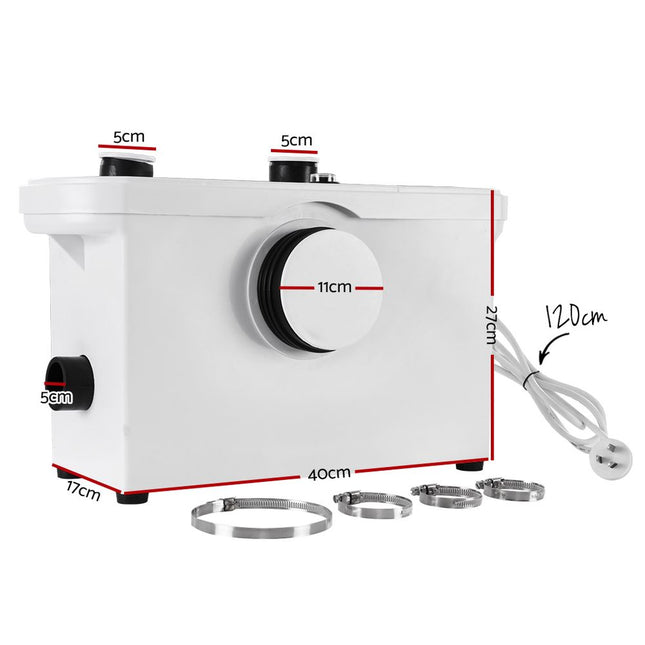 Giantz Macerator Sewerage Pump Waste Water Marine Toilet Disposal Laundry Unit.