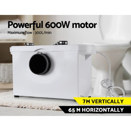 Giantz Macerator Sewerage Pump Waste Water Marine Toilet Disposal Laundry Unit.