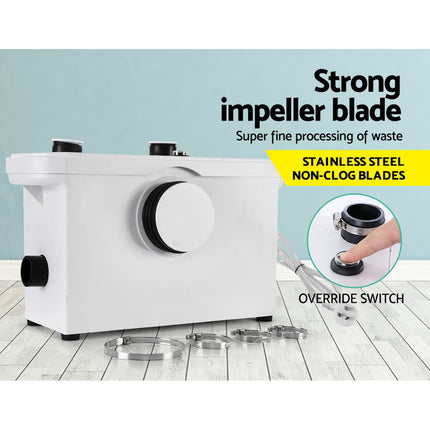 Giantz Macerator Sewerage Pump Waste Water Marine Toilet Disposal Laundry Unit.