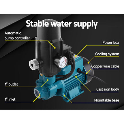 Giantz Auto Peripheral Pump Clean Water Garden Boiler Car Wash Irrigation QB60.