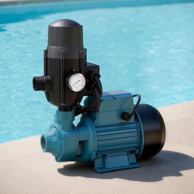 Giantz Peripheral Water Pump Garden Boiler Car Wash Auto Irrigation QB80 Black.