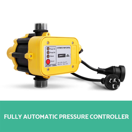 Giantz Garden Water Pump High Pressure 2500W Max 5-Stage Tank Irrigation Transfer Booster Yellow.