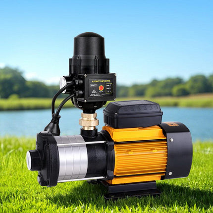 Giantz Garden Water Pump High Pressure 2000W Max 5-Stage Tank Irrigation Transfer Booster Pump Black.