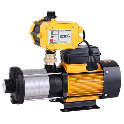 Giantz Garden Water Pump High Pressure 2500W Max 6-Stage Tank Irrigation Transfer Booster Yellow.