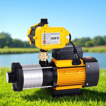 Giantz Garden Water Pump High Pressure 2500W Max 6-Stage Tank Irrigation Transfer Booster Yellow.