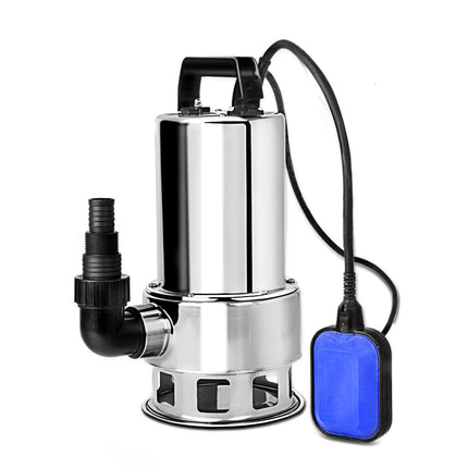 Giantz 1800W Max. Submersible Dirty Water Pump Bore Tank Well Steel Automatic Clean.