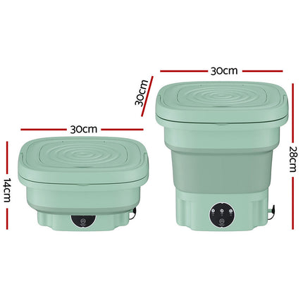 Devanti Portable Washing Machine 8L Green.