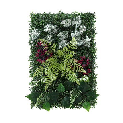 Gardeon 4PCS Artificial Plant Wall Panels 40X60CM Boxwood Panel Flower Backdrop Backyard Green Decor.