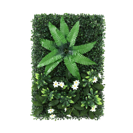 Gardeon 4PCS Artificial Plant Wall Panels 40X60CM Boxwood Panel Leaf Backdrop Backyard Green Decor.