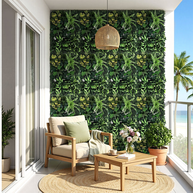 Gardeon 4PCS Artificial Plant Wall Panels 40X60CM Boxwood Panel Backyard Hedge Grass Backdrop Green Decor.