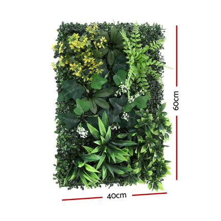 Gardeon 4PCS Artificial Plant Wall Panels 40X60CM Boxwood Panel Backyard Hedge Grass Backdrop Green Decor.