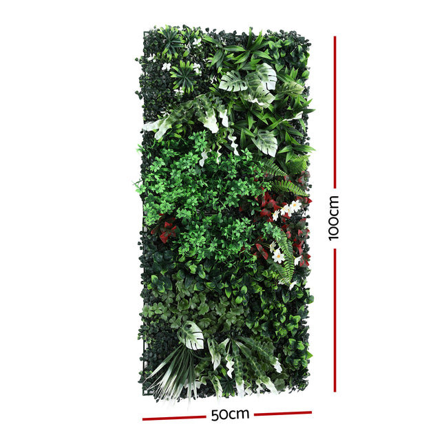 Gardeon Artificial Plant Wall Panels 50X100CM Boxwood Panel Hedge Grass Backdrop Green Decor Backyard.