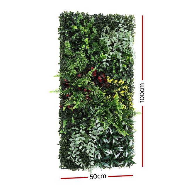 Gardeon Artificial Plant Wall Panels 50X100CM Boxwood Panel Hedge Grass Backdrop Backyard Green Decor.