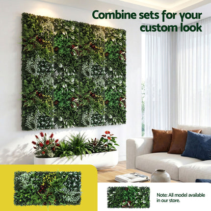 Gardeon Artificial Plant Wall Panels 50X100CM Boxwood Panel Hedge Grass Backdrop Backyard Green Decor.