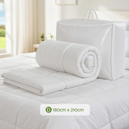Giselle Bedding 200GSM Bamboo Quilt Summer Quilts All Season Doona Duvet Lightweight Double.