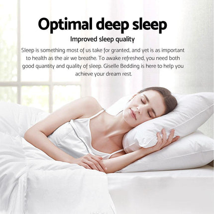 Giselle Bedding 700GSM Duck Down Feather Quilt Duvet Doona Winter Blanket Single.