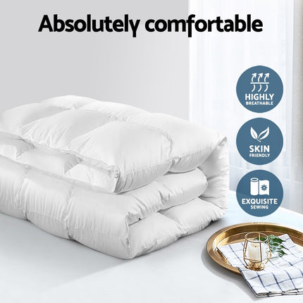 Giselle Bedding 500GSM Duck Down Feather Quilt King.