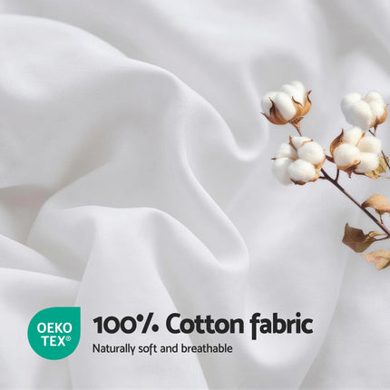 Giselle Bedding Wool Quilt 800GSM Extra Thick Double Winter Doona Baffle Box Construction 100% Wool Filling.
