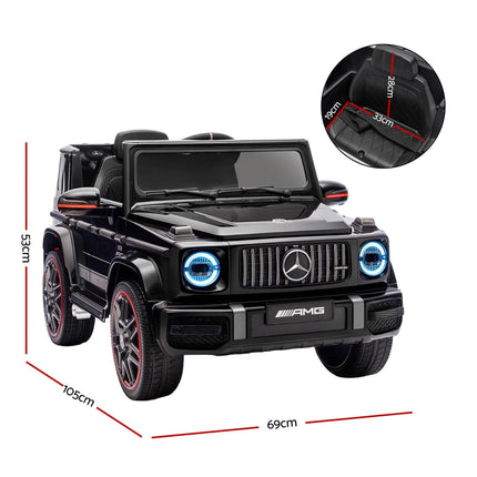 Kids Electric Ride On Car G63 Toy Cars Remote Control Black.