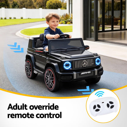 Kids Electric Ride On Car G63 Toy Cars Remote Control Black.