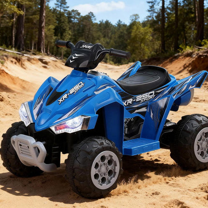 Rigo Kids Ride On Car ATV Quad Motorbike Electric Outdoor Toys 12V Blue.