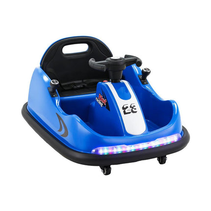 Rigo Kids Ride On Car Bumper Kart 6V Electric Toys Cars Remote Control Blue.