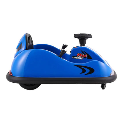 Rigo Kids Ride On Car Bumper Kart 6V Electric Toys Cars Remote Control Blue.