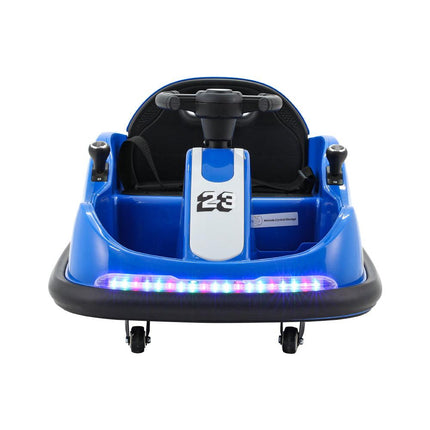 Rigo Kids Ride On Car Bumper Kart 6V Electric Toys Cars Remote Control Blue.