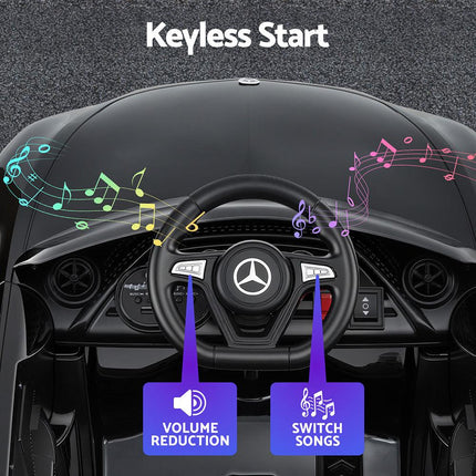 Kids Electric Ride On Car Licensed Outdoor Toys Cars Music Remote Black.