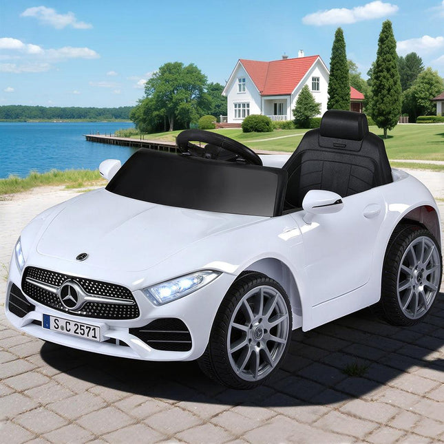 Kids Electric Ride On Car Licensed Outdoor Toys Cars Music Remote White.