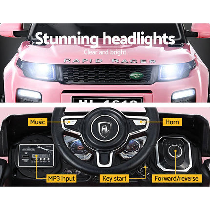 Rigo Kids Electric Ride On Car Range Rover-inspired Toy Cars Remote 12V Pink.