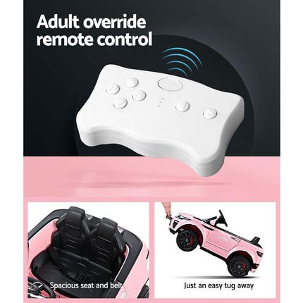 Rigo Kids Electric Ride On Car Range Rover-inspired Toy Cars Remote 12V Pink.