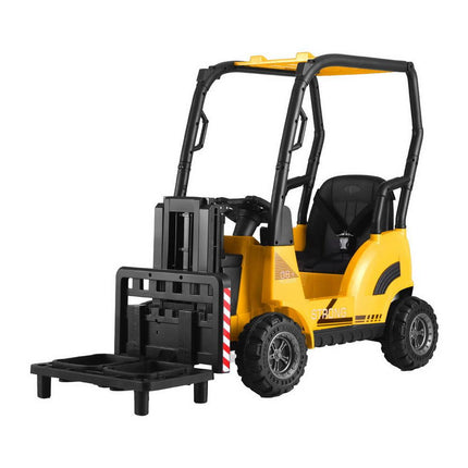 Rigo Kids Electric Ride On Car Forklift Loader Toys Cars Horn Remote 12V Yellow.