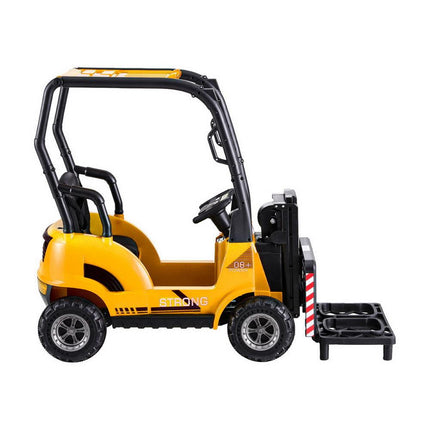 Rigo Kids Electric Ride On Car Forklift Loader Toys Cars Horn Remote 12V Yellow.