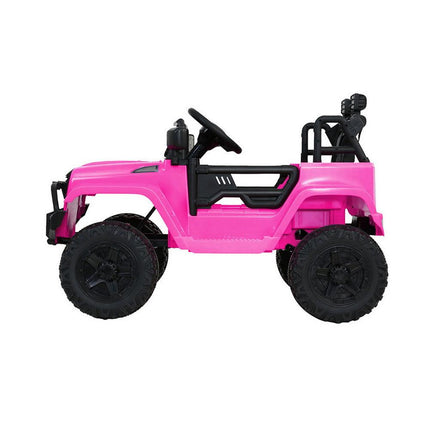 Rigo Kids Electric Ride On Car Jeep Toy Cars Remote 12V Pink.