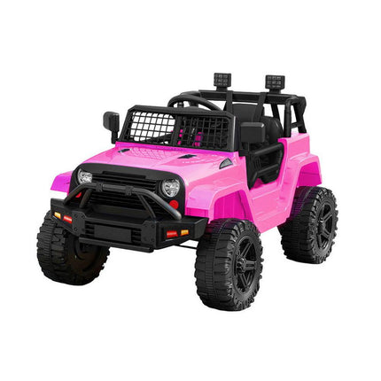 Rigo Kids Electric Ride On Car Jeep Toy Cars Remote 12V Pink.