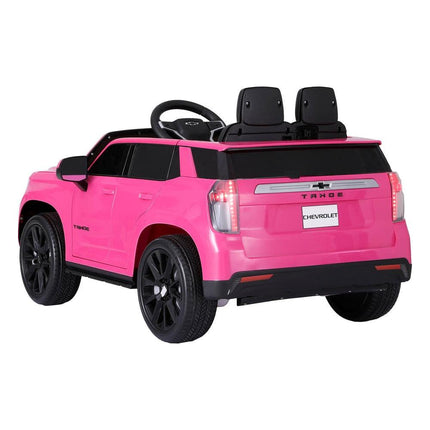 Kids Ride On Car Licensed Chevrolet Tahoe Electric Toys Horn Remote 12V Pink.