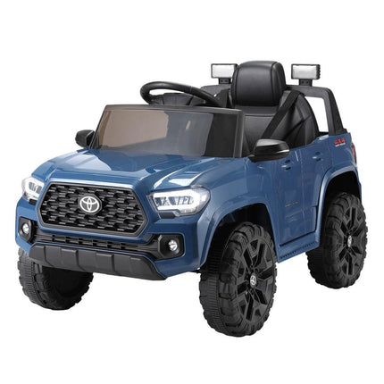 Kids Electric Ride On Car Toyota Tacoma Off Road Jeep Toy Cars Remote 12V Blue.