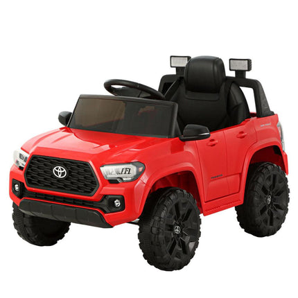 Kids Electric Ride On Car Toyota Tacoma Off Road Jeep Toy Cars Remote 12V Red.