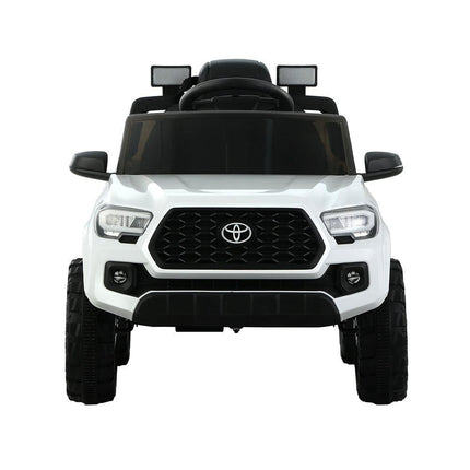 Kids Electric Ride On Car Toyota Tacoma Off Road Jeep Toy Cars Remote 12V Whte.