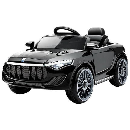 Rigo Kids Electric Ride On Car Toys Cars Horn Music Remote Control 12V Black.