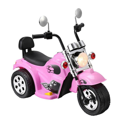 Rigo Kids Ride On Car Motorcycle Motorbike Electric Toys Horn Music 6V Pink.