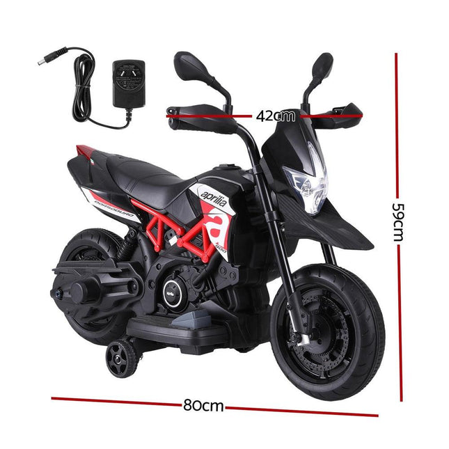 Kids Electric Ride On Car Motorcycle Motorbike Aprilia Licensed Dorsoduro 900.