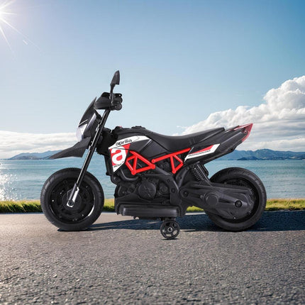 Kids Electric Ride On Car Motorcycle Motorbike Aprilia Licensed Dorsoduro 900.