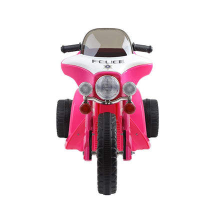 Rigo Kids Electric Ride On Patrol Police Car Harley-Inspired 6V Pink.
