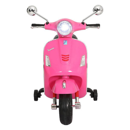 Kids Electric Ride On Car Motorcycle Motorbike Vespa Licensed GTS Pink.