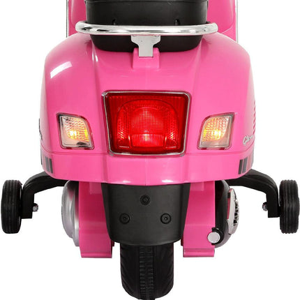 Kids Electric Ride On Car Motorcycle Motorbike Vespa Licensed GTS Pink.